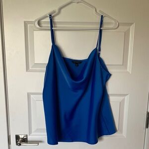 Banana Republic Royal Blue Satin Cowl Camisole